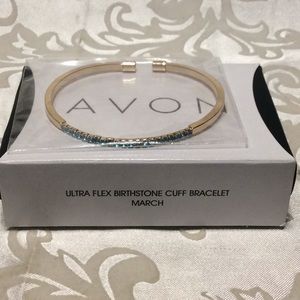 Avon Ultra Flex Birthstone Cuff Bracelet March